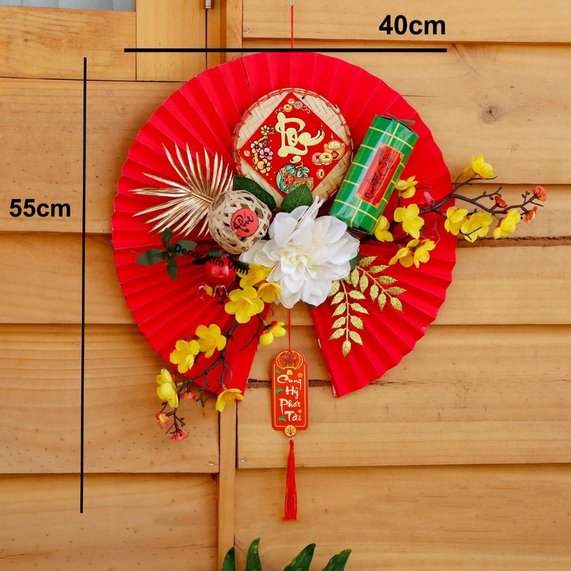 Set Vật Liệu Làm Vòng Hoa Làm Dây Treo Trang Trí Tết