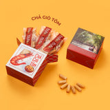 Snack Chả Giò Tôm Sấy Giòn Ăn Liền 120g