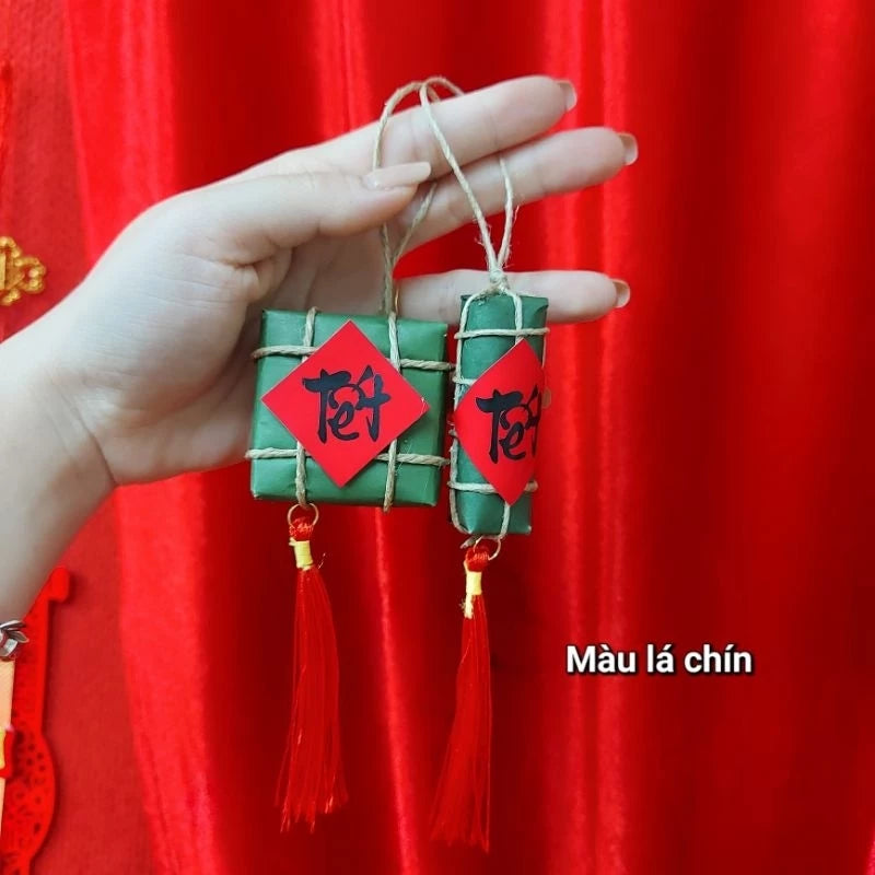 SÉT LIỄNG TREO BÁNH CHƯNG - TÉT mini ( set 5 cái )