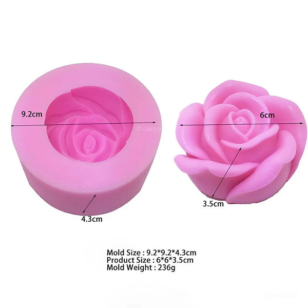 Khuôn silicon hoa hồng mã H8 khuôn 9cm