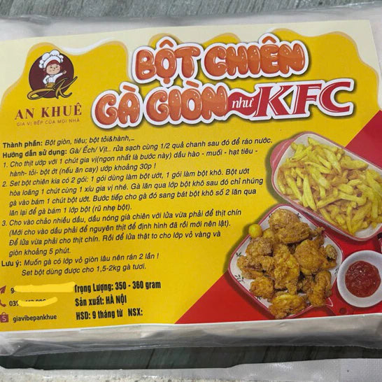 Bột Chiên Gà, Ếch Chiên Giòn 360g