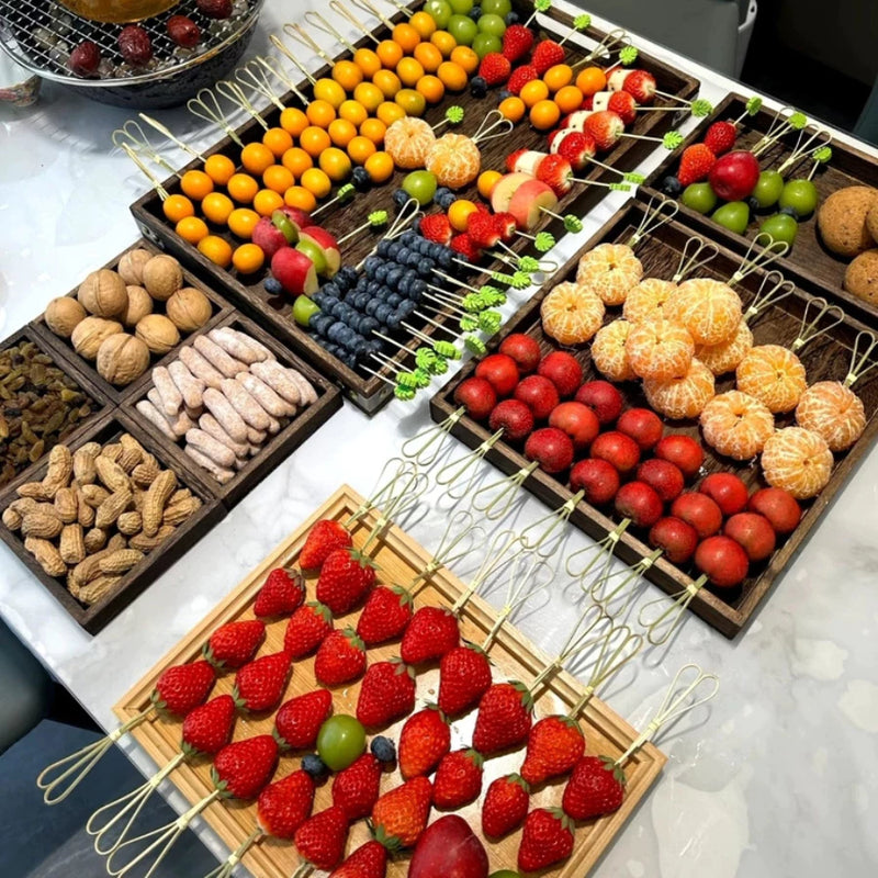 Xiên que trang trí Cocktail 100c que xiên trái cây
