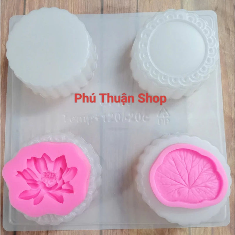 Combo 3 Món Dụng Cụ Làm Xôi Hoa Đậu Hình Sen Cánh Rũ