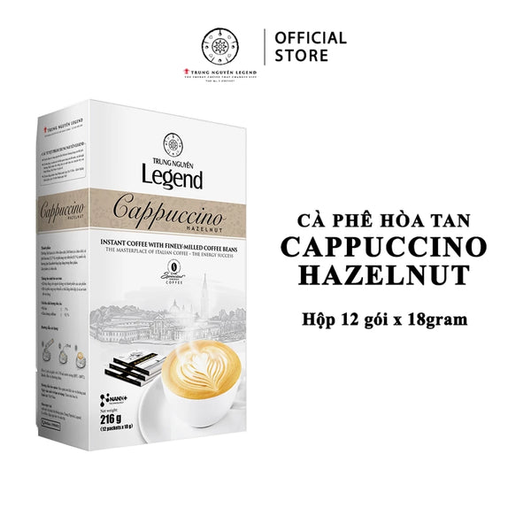 Trung Nguyên Legend - Cà phê hoà tan rang xay Cappuccino Hazelnut