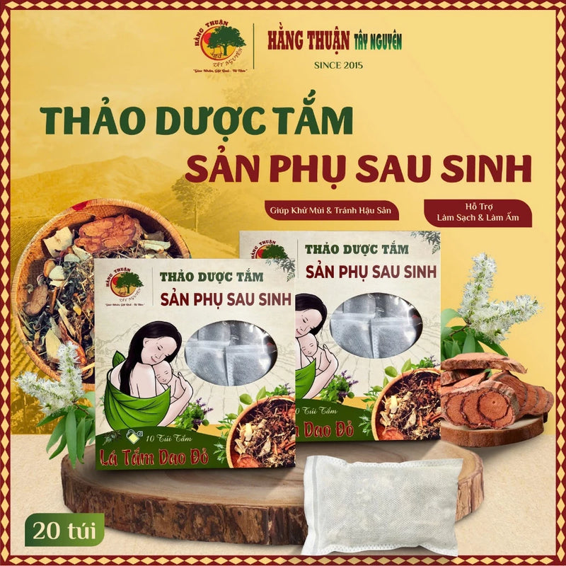 Thảo Dược Tắm Sản Phụ Sau Sinh, Dạng Khô và Túi Lọc Tiện Dụng, Ở Cữ Sau Sinh, Hằng Thuận Tây Nguyên