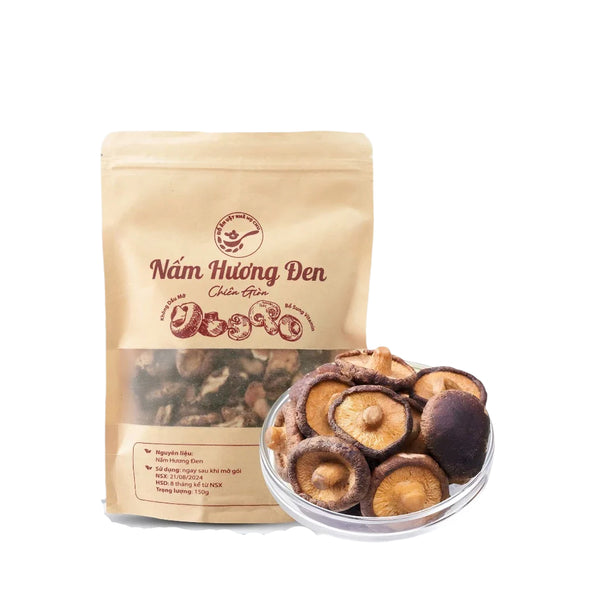 Nấm Hương Đen Chiên Giòn Vị Cay Mặn Nhẹ Đồ Ăn Vặt Giàu Dinh Dưỡng