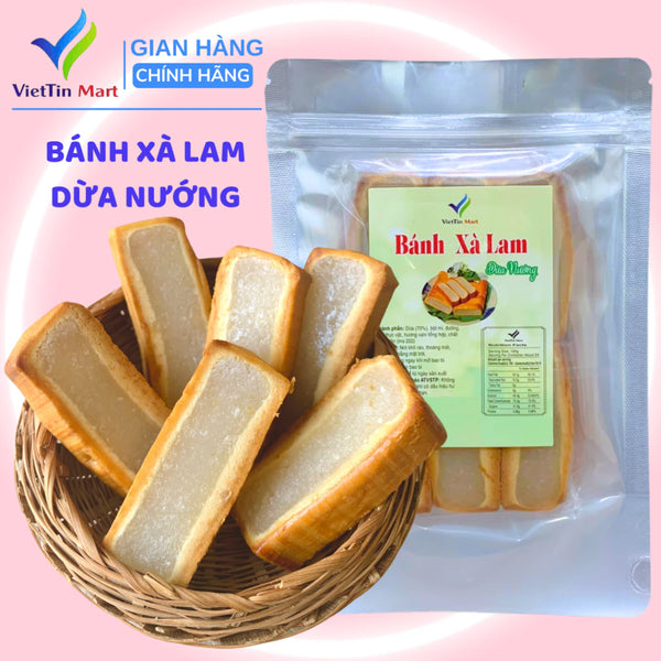 Bánh Xà Lam Dừa Nướng Viettin Mart 12 Cái