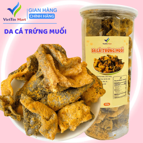 Da Ca Hồi Trứng Muối Chiên Giòn 250g