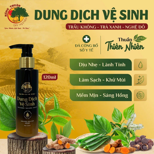 Dung Dịch Vệ Sinh Phụ Nữ Trầu Không Hằng Thuận Tây Nguyên Dung Tích 120-250ml