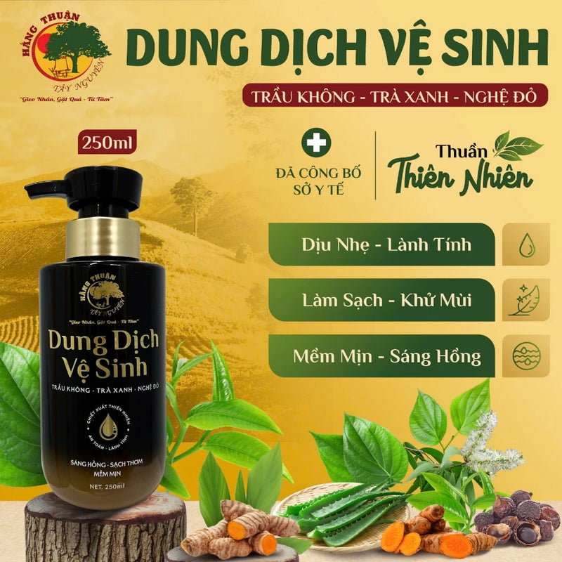 Dung Dịch Vệ Sinh Phụ Nữ Trầu Không Hằng Thuận Tây Nguyên Dung Tích 120-250ml