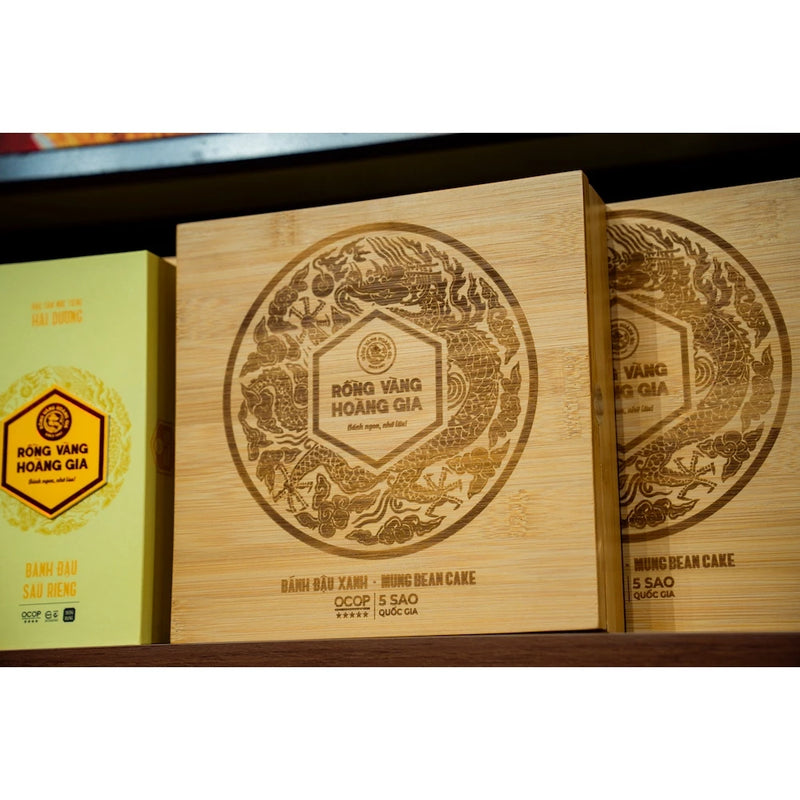 Bánh đậu xanh thượng hạng Hộp Tre 675g - Quà tặng Sang trọng/ Lịch sự