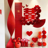 Dải Chữ Hỷ Đỏ 4m