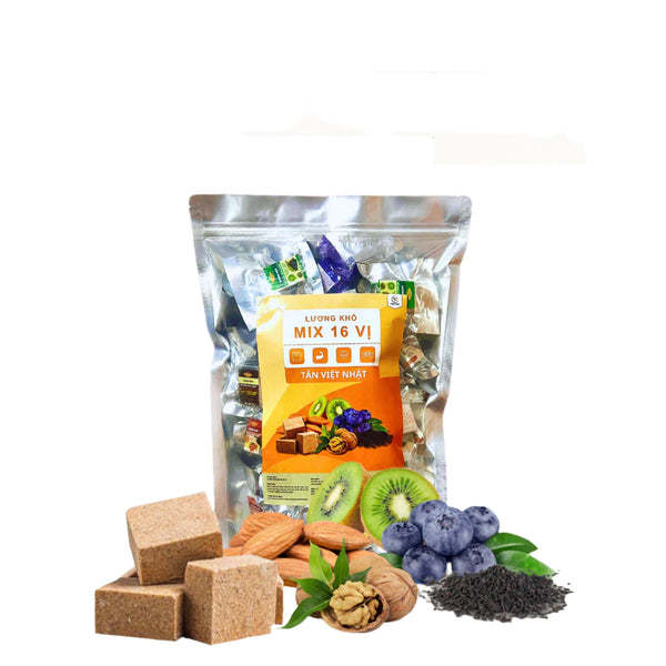 Lương Khô Mix Vị Tổng Hợp Tân Việt Nhật - Dùng Ăn Sáng, Ăn Vặt, Ăn Tập Luyện Thể Thao
