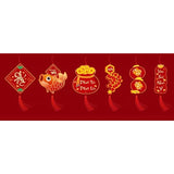 COMBO 5 SET 6 Liễng Treo Cây đào, mai ngày Tết