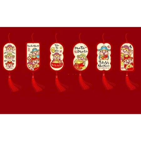 COMBO 5 SET 6 Liễng Treo Cây đào, mai ngày Tết