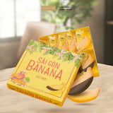 Bánh Quy Chuối Phủ Socola  Và Kem Vị Chuối Nguyên Bản - Hộp 10 Chiếc