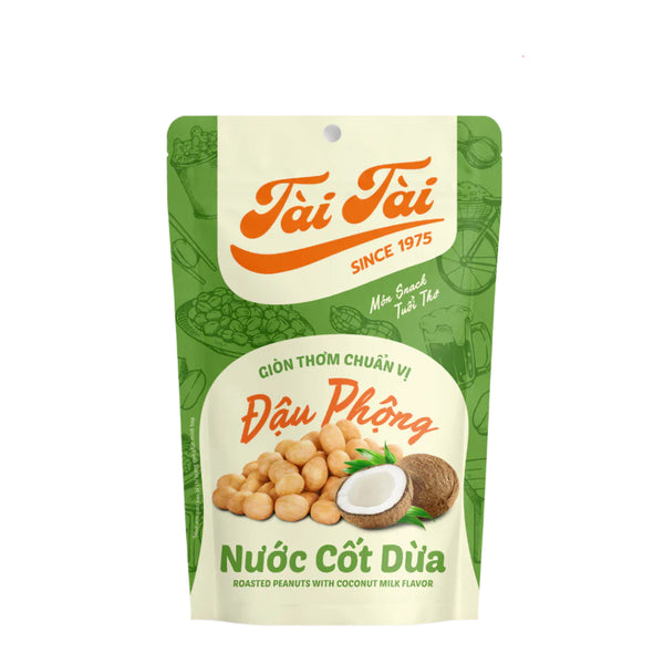 Combo 2 gói Đậu Phộng Cốt Dừa Tài Tài Túi Zipper 70g - Snack Ăn Vặt Đậu Phộng Cốt Dừa Thơm Béo