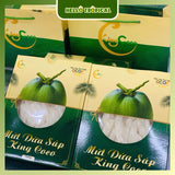 Mứt dừa sáp sữa chính gốc Trà Vinh KING COCO (Loại Thượng hạng To dài) Hộp 250g