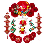 Set Trang Trí Tết (KHÔNG KÈM MÀNH TRE NỀN)