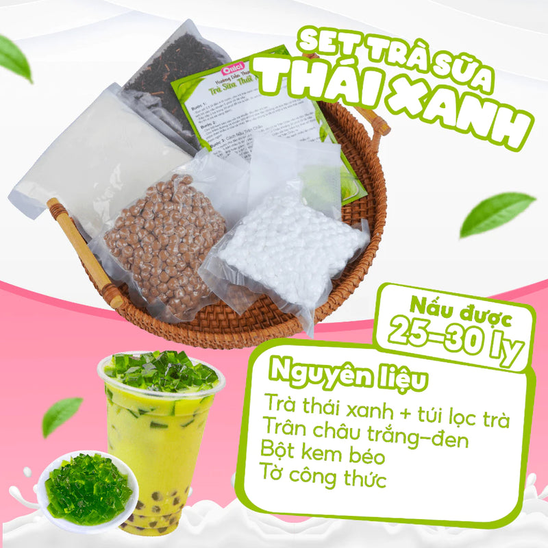 Set nguyên liệu pha trà sữa 30-35 ly