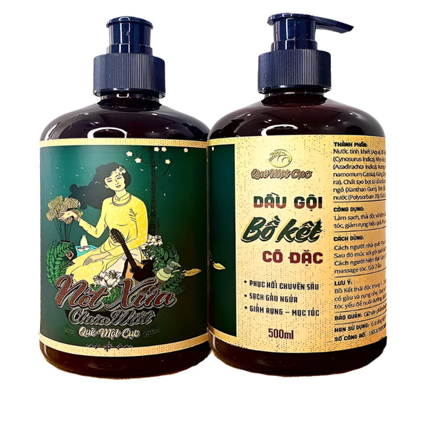 Dầu Gội Bồ Kết cô đặc chống rụng, gàu, nấm, ngứa, kiềm dầu, mọc tóc Spa Quê Một Cục