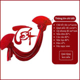 Set Chữ Tết Vải Nhung Đỏ Kèm Hoa Trang Trí (Nguyên Liệu)