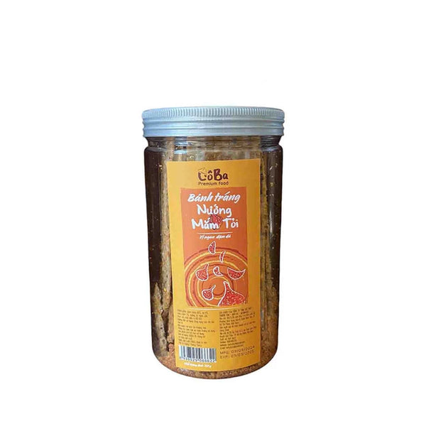 Hũ Bánh Tráng Nướng Mắm Tỏi Cô Ba - Batrafood 150g/hộp