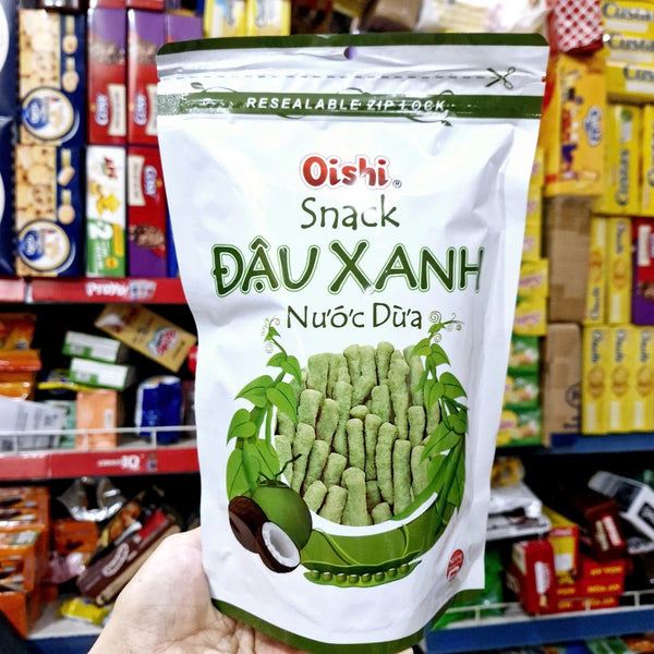 Snack Đậu Xanh Nước Dừa Oishi Túi Zip 70g