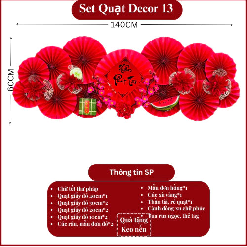 Set Decor Trang Trí Tết 2026 (Nguyện Liệu)
