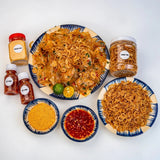 Combo Bánh Tráng Dẻo Bơ Muối Sặc Ớt Rim & Hành Phi (Loại Lớn)