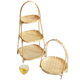 Mẹt tre tầng, mẹt tre 1,2,3 tầng đựng đồ decor trang trí chụp ảnh
