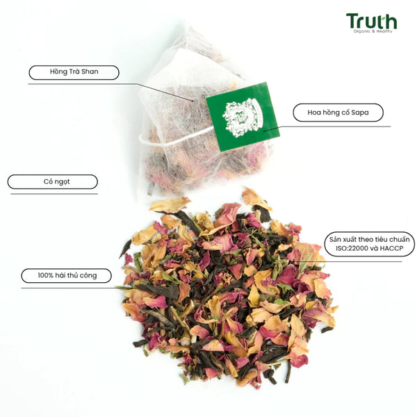 Hồng Cổ Trà - Trà Ướp Hoa Hồng Tây Bắc