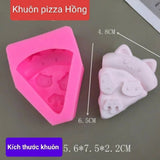 Khuôn Silicon 3D Hình Pizza Đáng Yêu