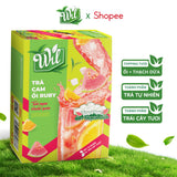 Combo 3 Hộp Trà Cam Ổi Ruby Topping Tươi