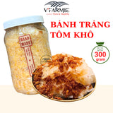Bánh Tráng Tôm Khô Cháy Tỏi Hũ 300g