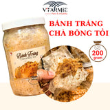 Bánh Tráng Chà Bông Cháy Tỏi Hũ 200g