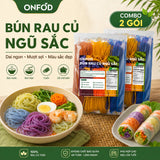 Combo 2 Gói Bún Gạo Lứt Rau Củ Ngũ Sắc ONFOD 500g