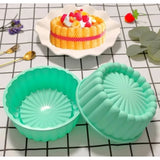 Khuôn Silicon Bánh Charlotte, Đế Tròn Mặt Trời Size 15cm, 20cm
