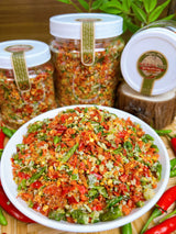 Muối Ớt Xiêm Xanh Tam Vị Giã Tay Phơi Nắng Siêu Cay Cấp Độ 500g