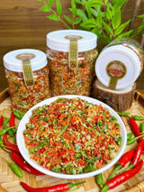 Muối Ớt Xiêm Xanh Tam Vị Giã Tay Phơi Nắng Siêu Cay Cấp Độ 500g