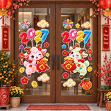 Decal Dán Cửa Kính Tết 2027 Đinh Mùi