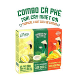 Cà Phê Trái Cây Nhiệt Đới (Cà Phê Sầu Riêng + Cà Phê Sữa Dừa + Cà Phê Xoài Hòa Tan) - Hộp 9