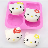 Khuôn Silicon Hello Kitty 4 Ngăn