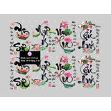 Combo Tem Dán 3D Trái Cây Tết (6-8 hình)