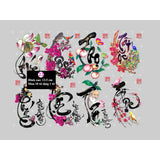 Combo Tem Dán 3D Trái Cây Tết (6-8 hình)