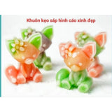 Khuôn Silicon 4 Ngăn Hình Cáo Xinh Đẹp ( 2 Khuôn )