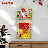 Lịch gỗ treo tường Bloc Năm Bính Ngọ 2026