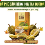 Cà Phê Sầu Riêng Hòa Tan DURICA  (Hộp 10 gói *20g)