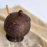 Hũ đựng gia vị kèm muỗng làm từ gáo dừa mỹ nghệ Bến Tre