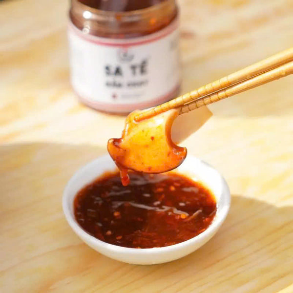 Sa tế nấm chay Thích Cay, dùng trộn mì, phở, hủ tíu, chay mặn đều dùng được 250g